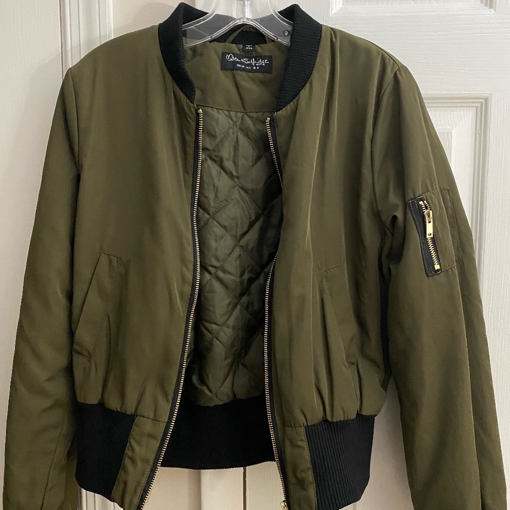 Army Green Bomber Jacket